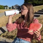 Our Favorite Gear For Back To School, 2023 Back To School Shopping Guide girl drinking Vitapod bottle