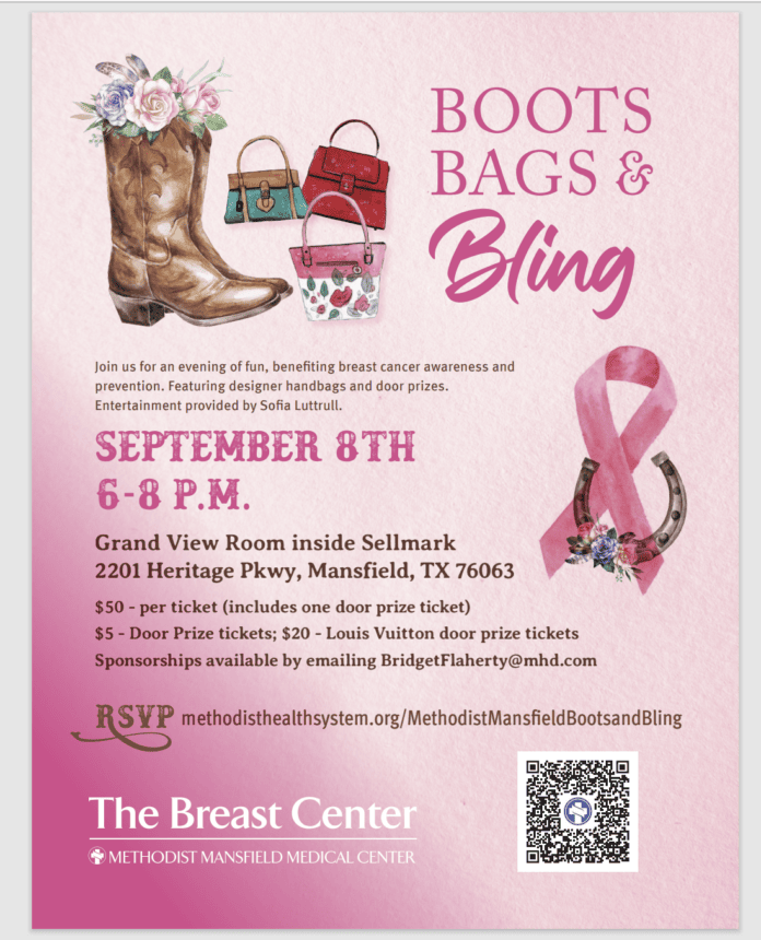 boots bags and bling flyer