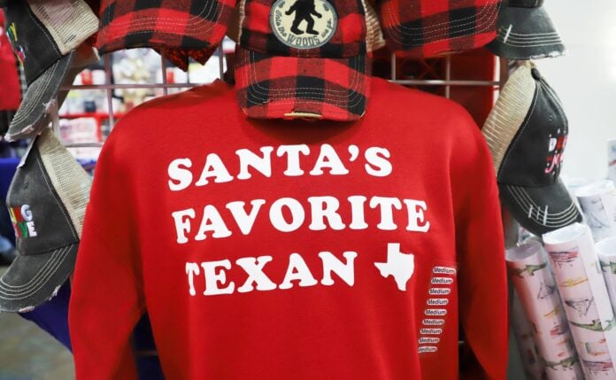 Santa's favorite Texan sweatshirt