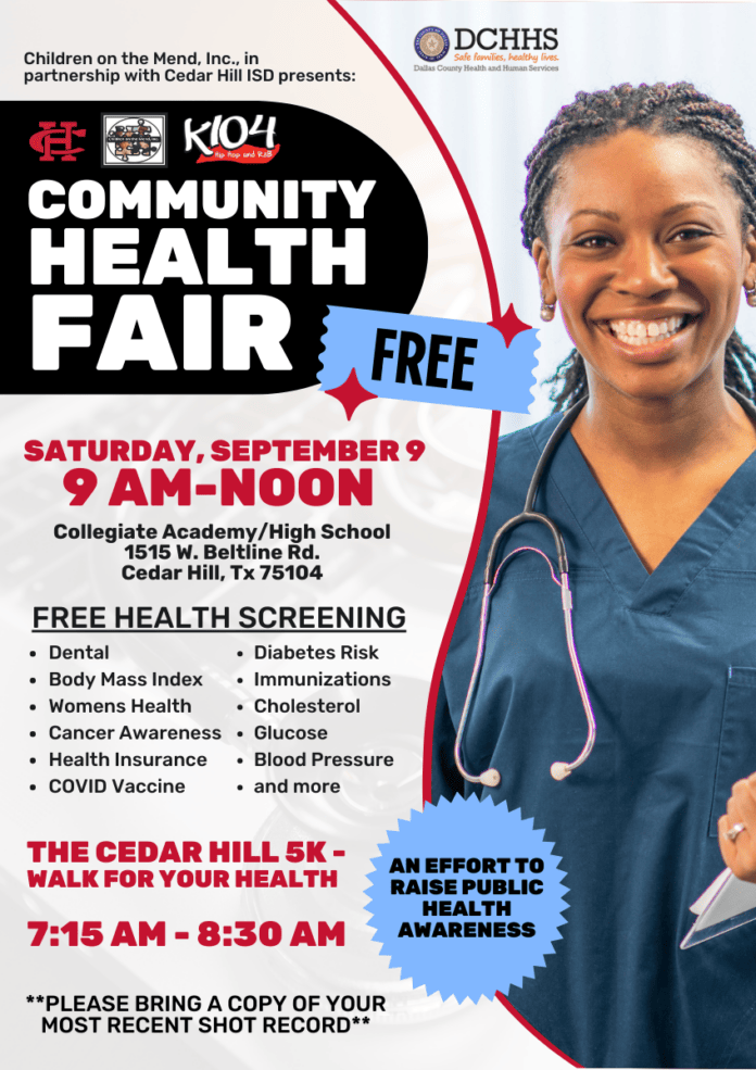 CHISD health fair flyer