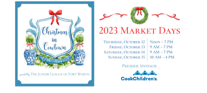 2023 Christmas in cowtown market graphic