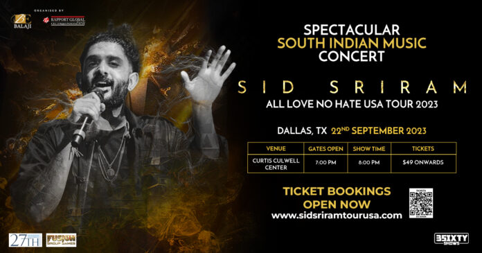 Sid Sriram flyer