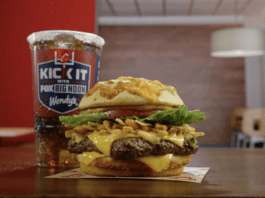 Nacho burger at Wendy's