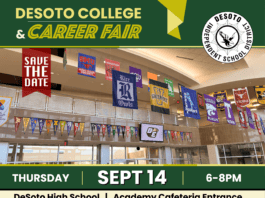 Desoto College and career fair poster