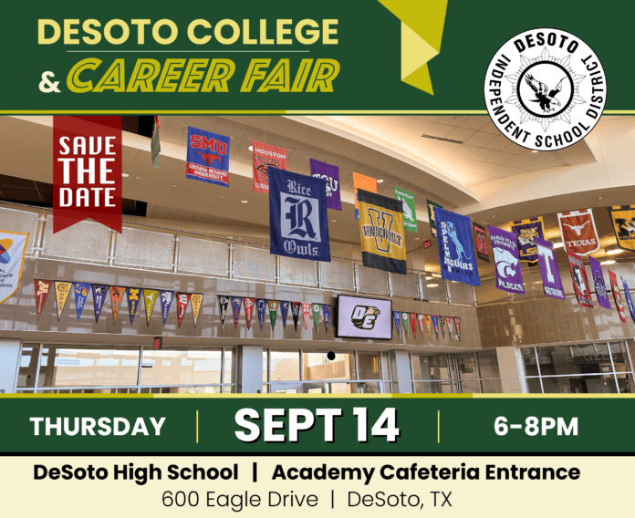 Desoto College and career fair poster