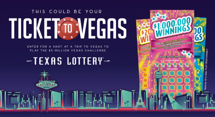 Texas Lottery ticket to Vegas graphic