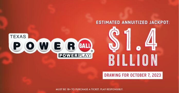1.4 billion lottery graphic