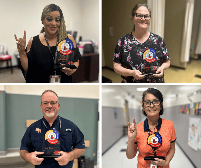 collage of four Cedar Hill ISD employees