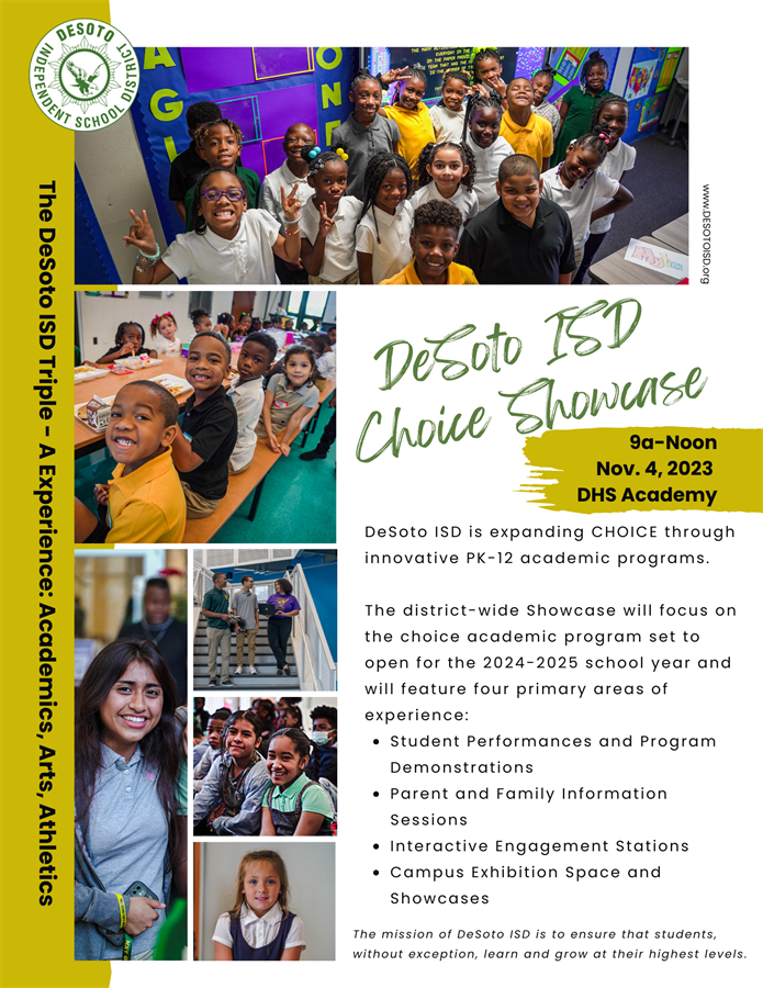 DeSoto ISD 2023 showcase flyer