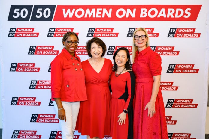 5050 CoChairs Shonn Evans Brown, Tracey Doi, Thear Suzuki and Darcy Cowell