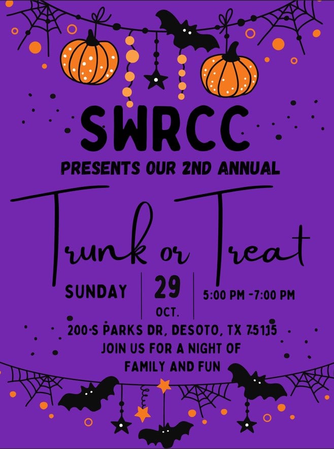 SWRCC trunk or treat flyer