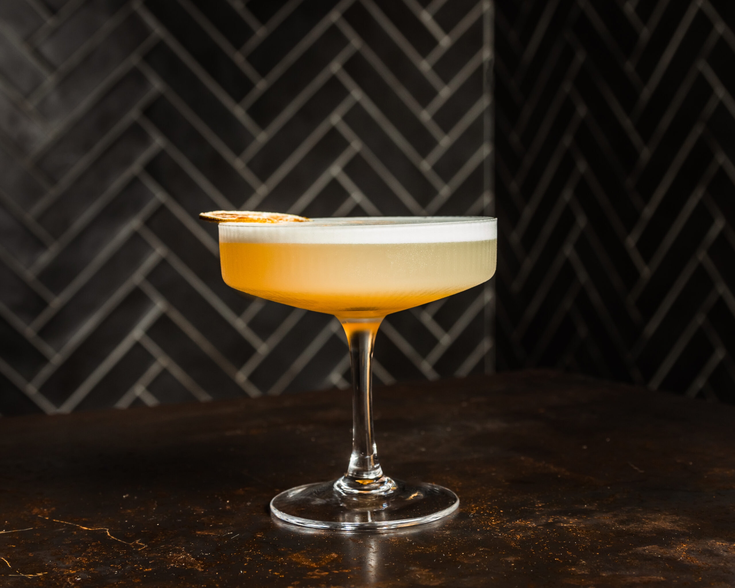 cocktail in martini glass