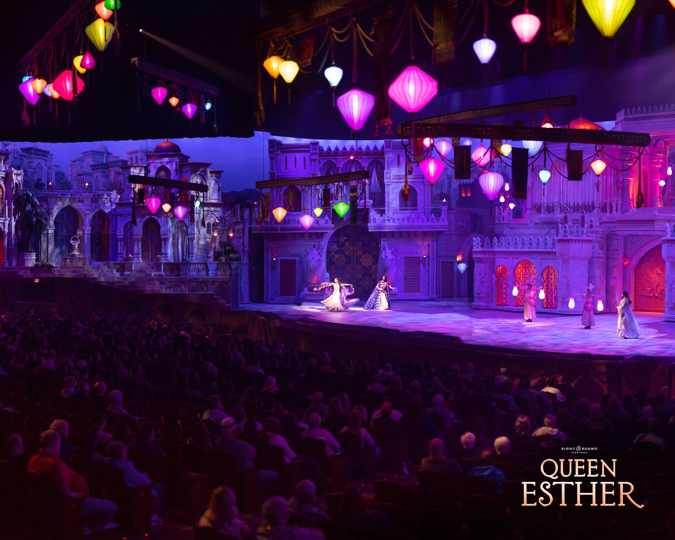Queen Esther stage set
