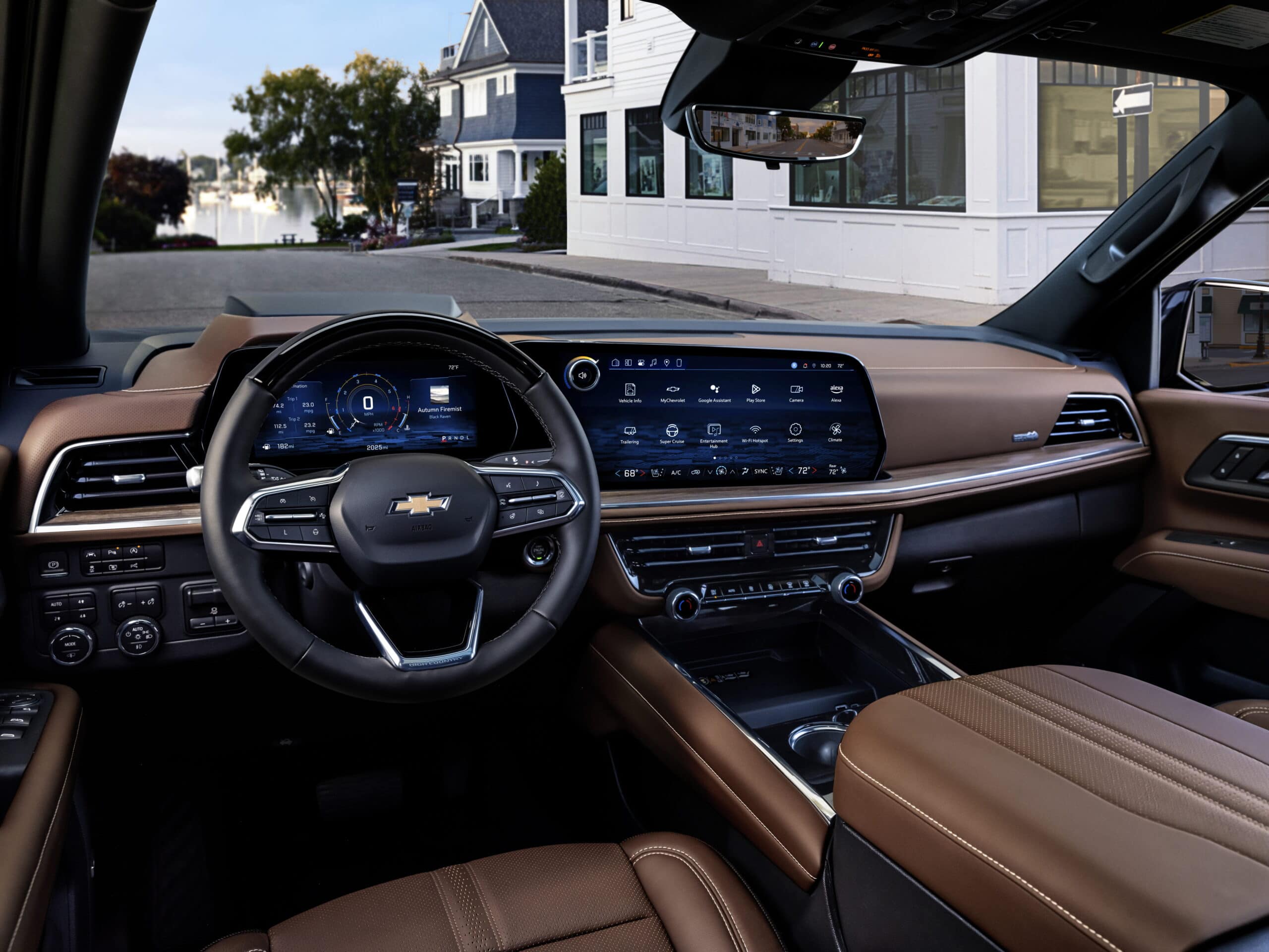 new interior on the 2025 Suburban High Country