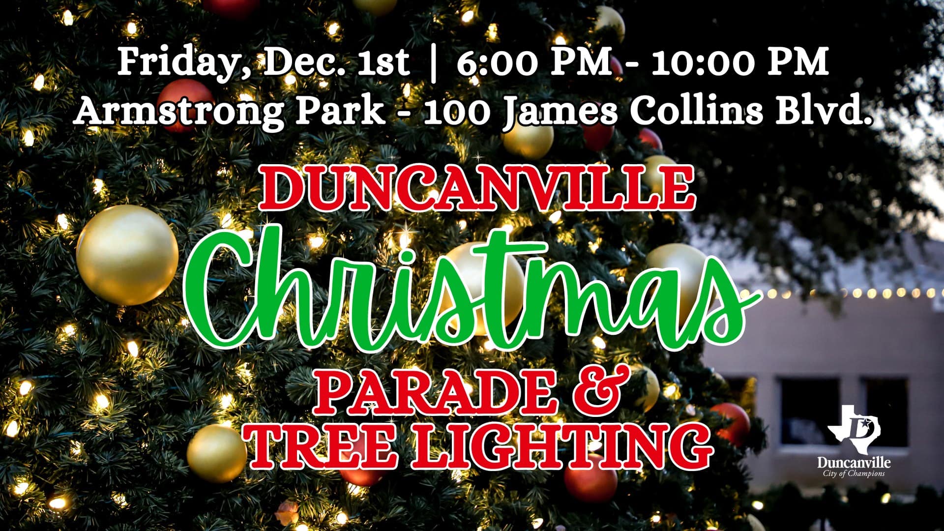 Duncanville Christmas Parade of Lights graphic