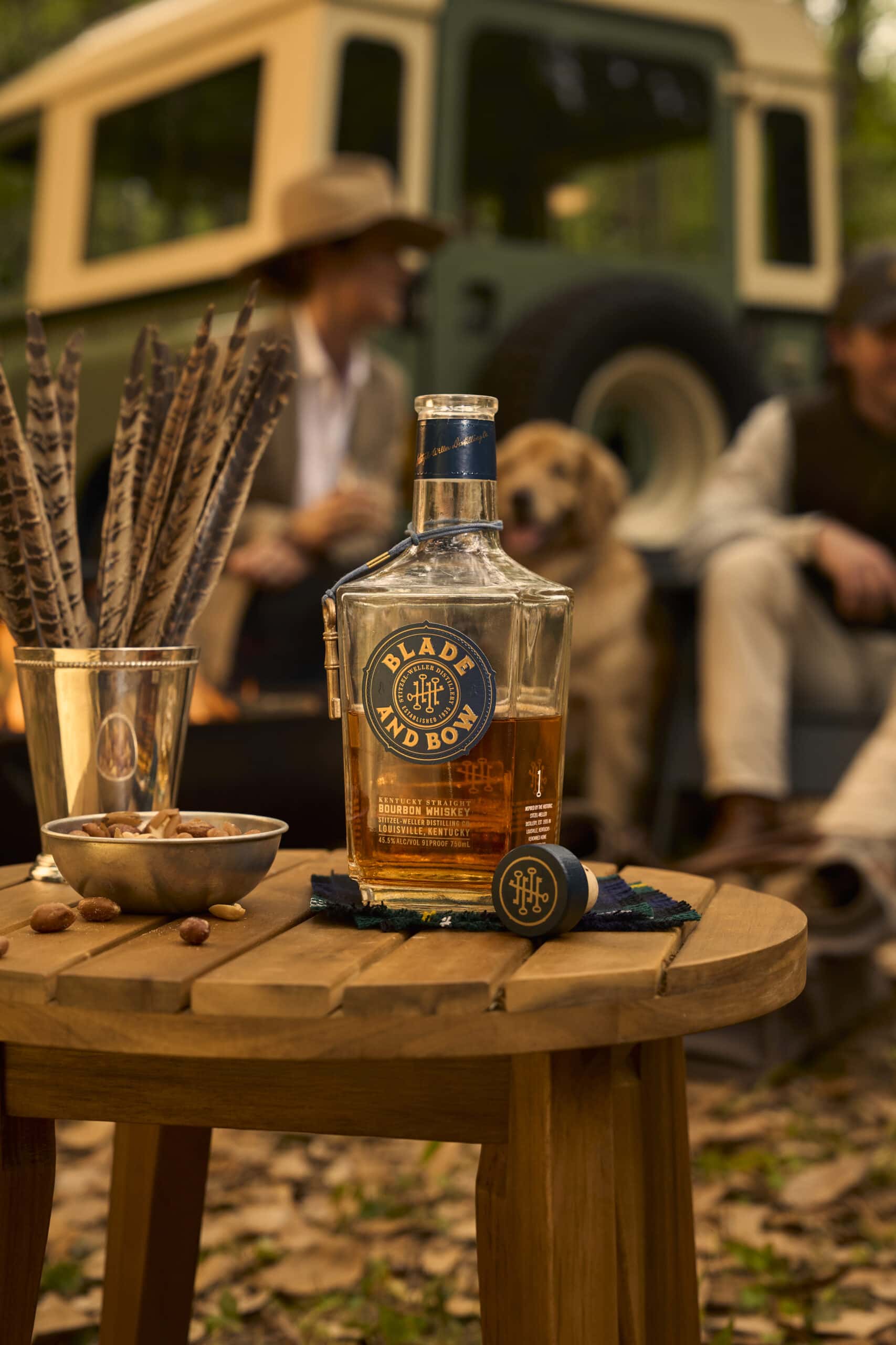 bottle of Blade and Bow on table