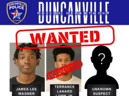 Duncanville wanted poster