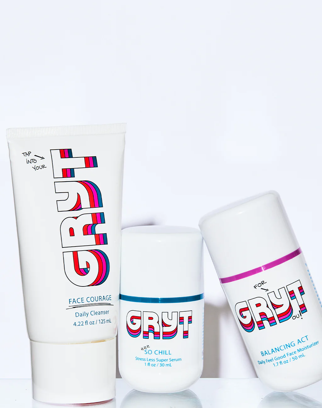 GRYT kit skincare products