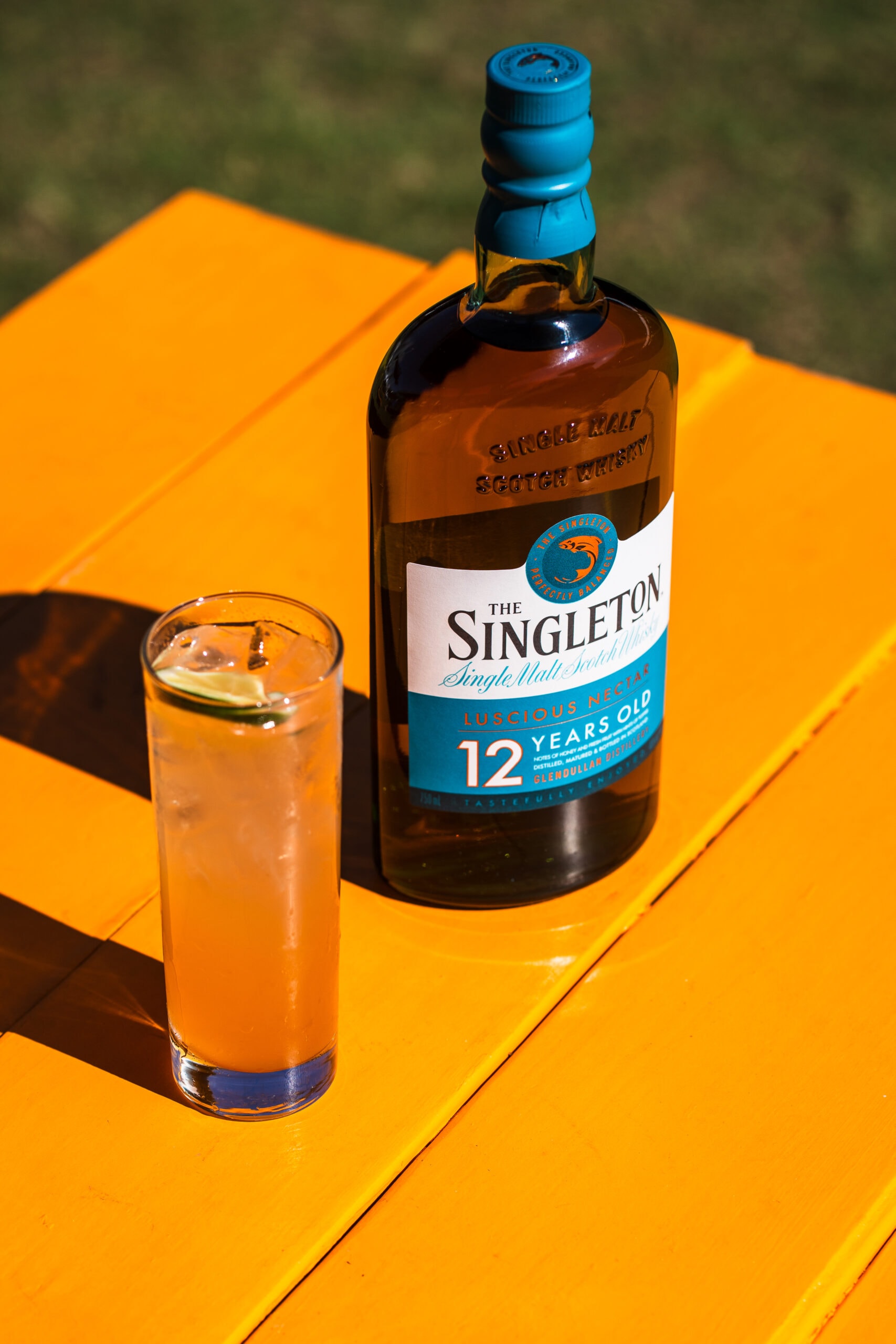 orange cocktail in highball glass