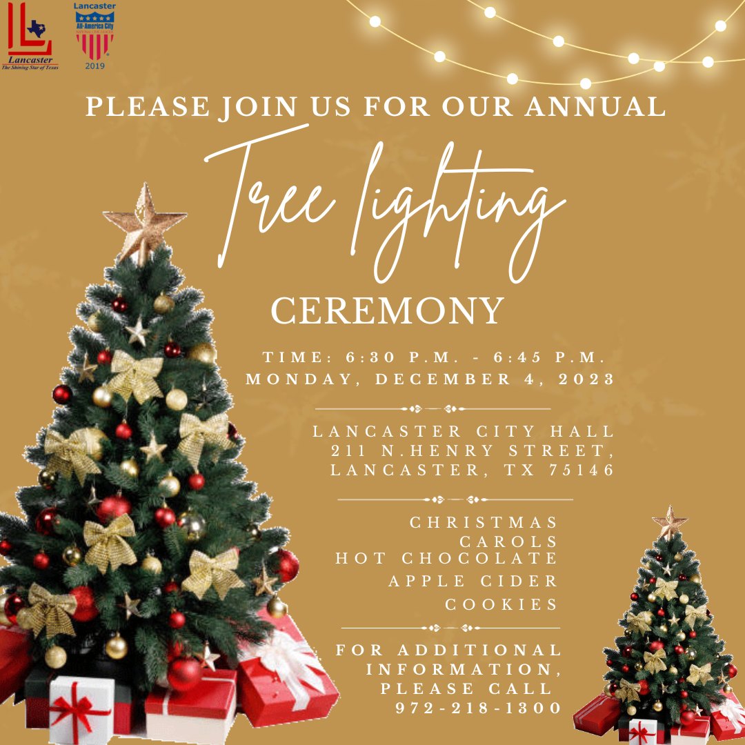 Lancaster Annual Tree Lighting 2023