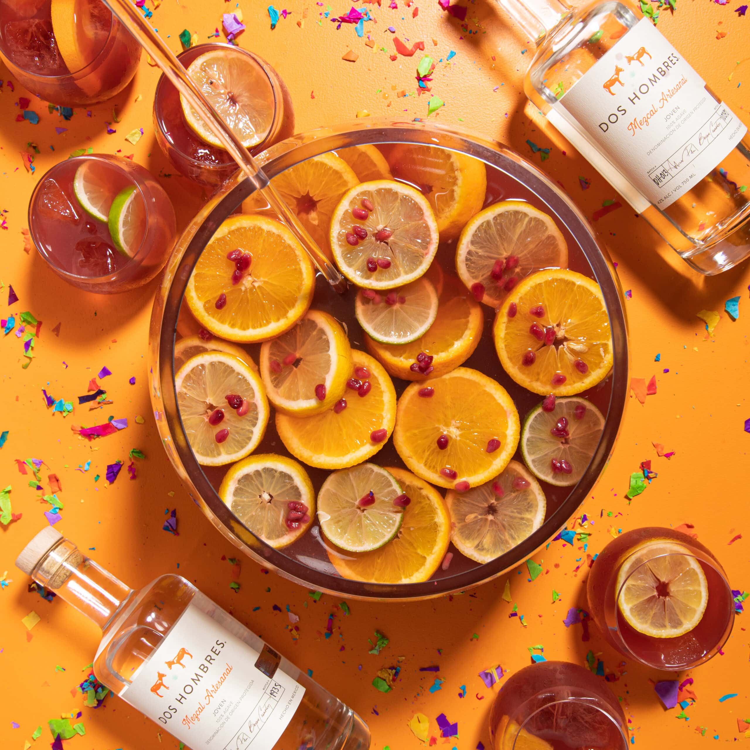 Party Punch with oranges