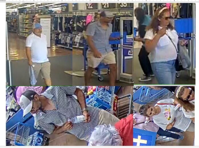 photo collage of men and women in Walmart Midlothian
