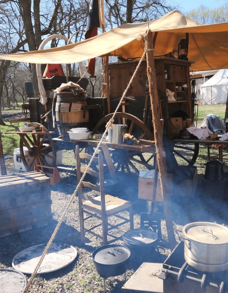 Pioneer days cooking tent