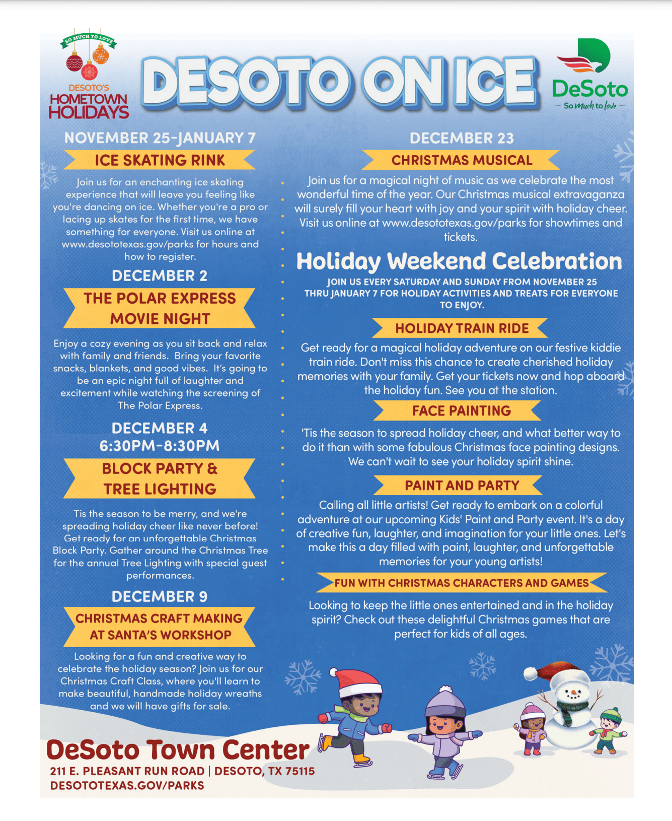 desoto holiday events