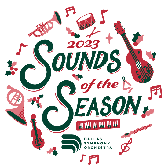 2023 Dallas Symphony Orchestra Sounds of the Season logo