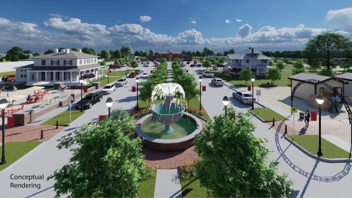 Rendering of Geyer Commons in Mansfield