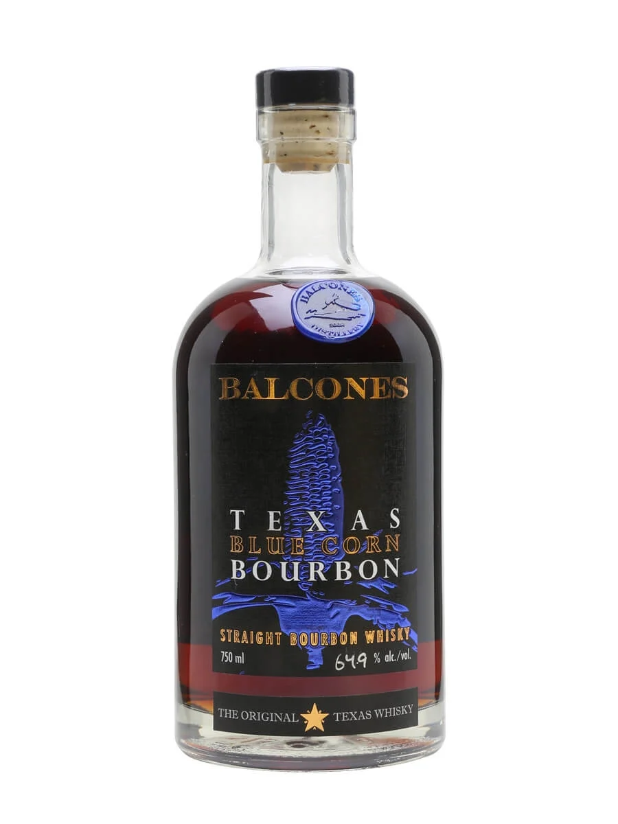 Balcones blue corn bottle