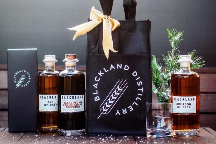 Blackland Distillery whiskey bottles