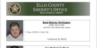 Mugshots for Lauren Chambers, Jon Michael Sullivan and Brad Tenhagen