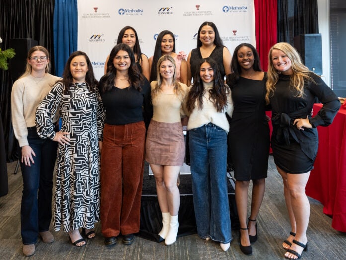 Group of ten young ladies