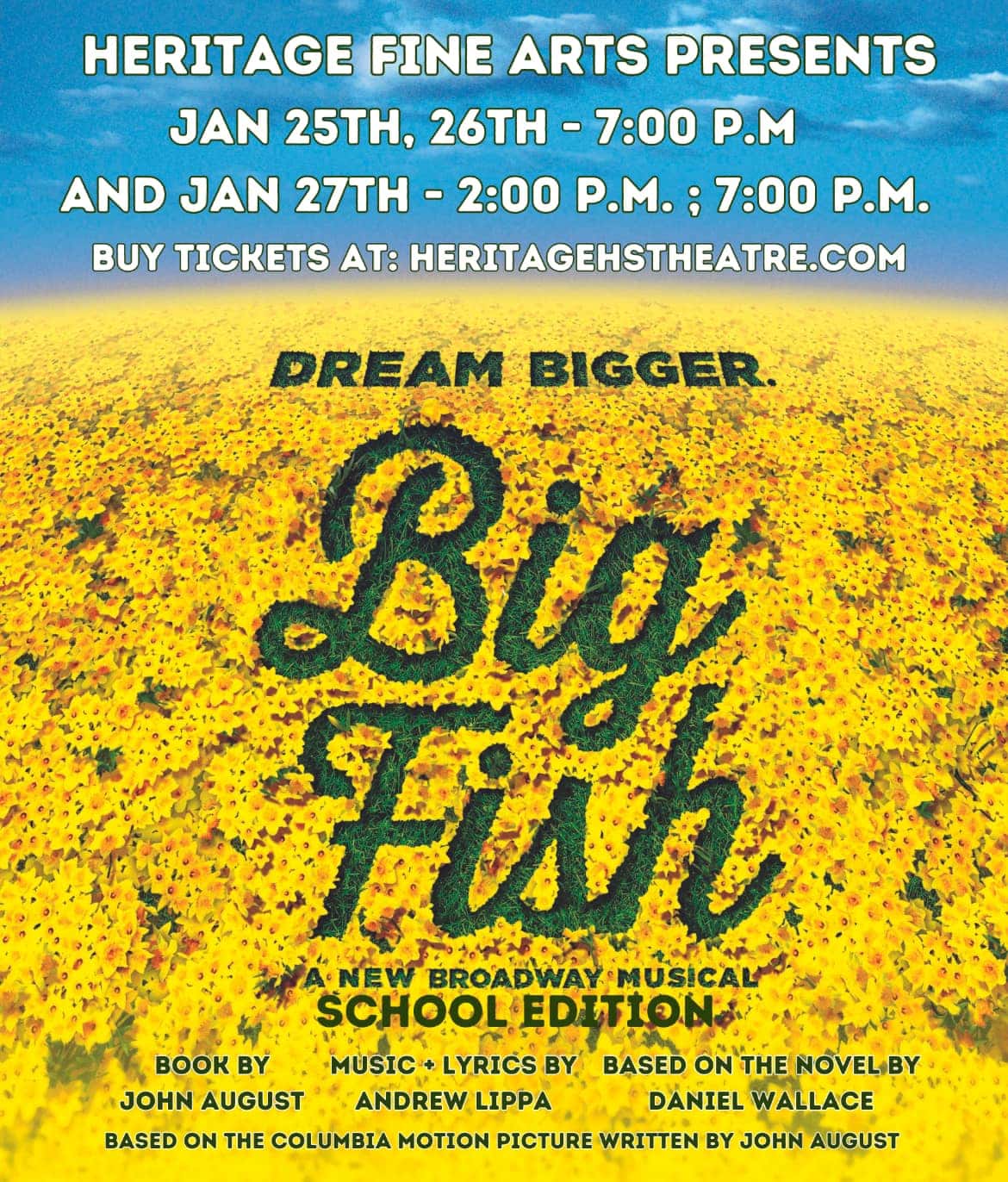 Big Fish musical poster