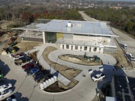Front of new Cedar Hill Library