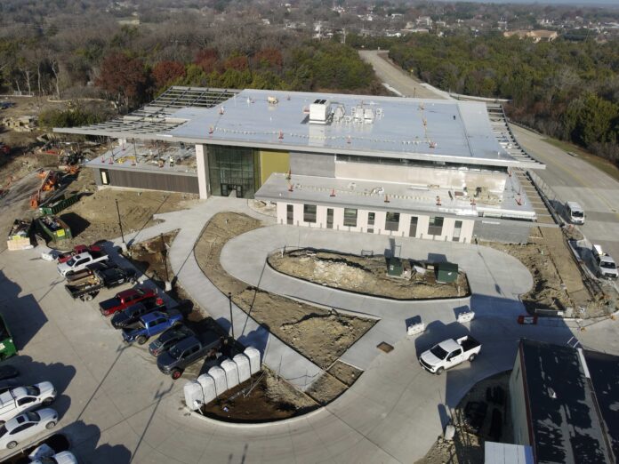 Front of new Cedar Hill Library