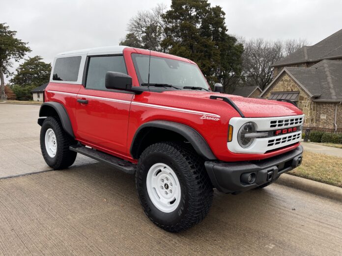 2023 Bronco 2 door Heritage in Race Red