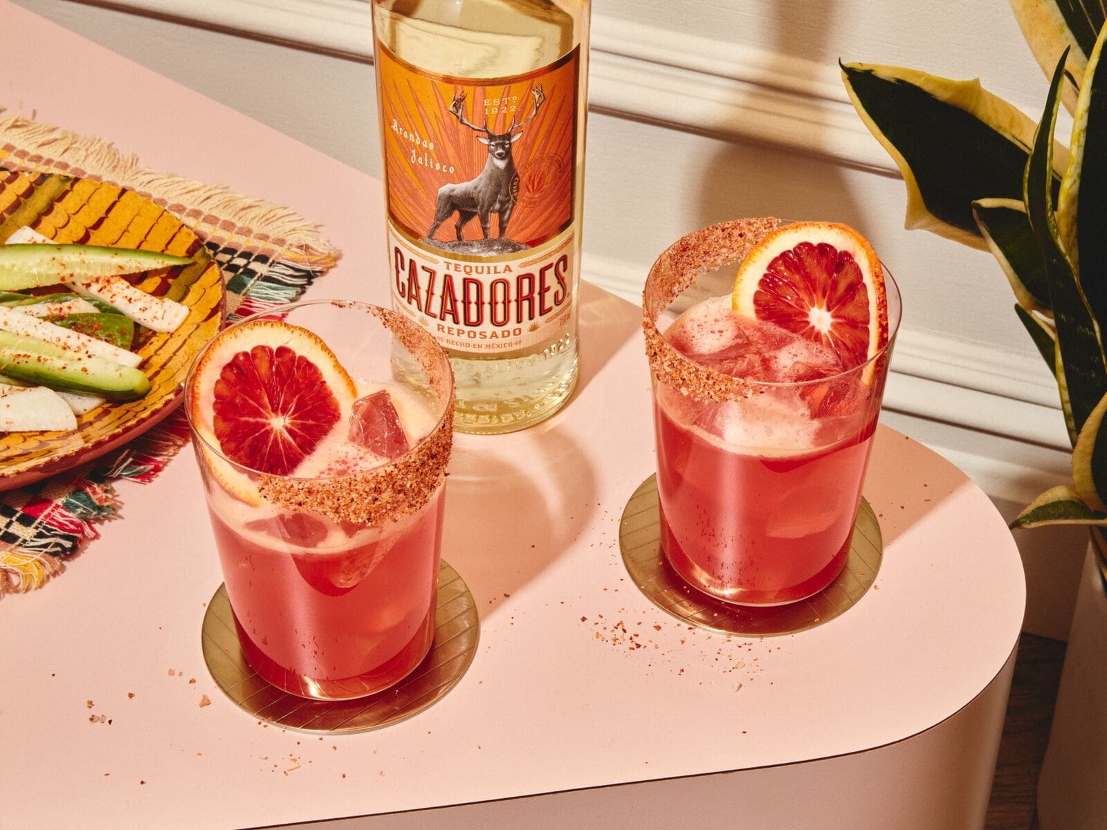 blood orange margaritas