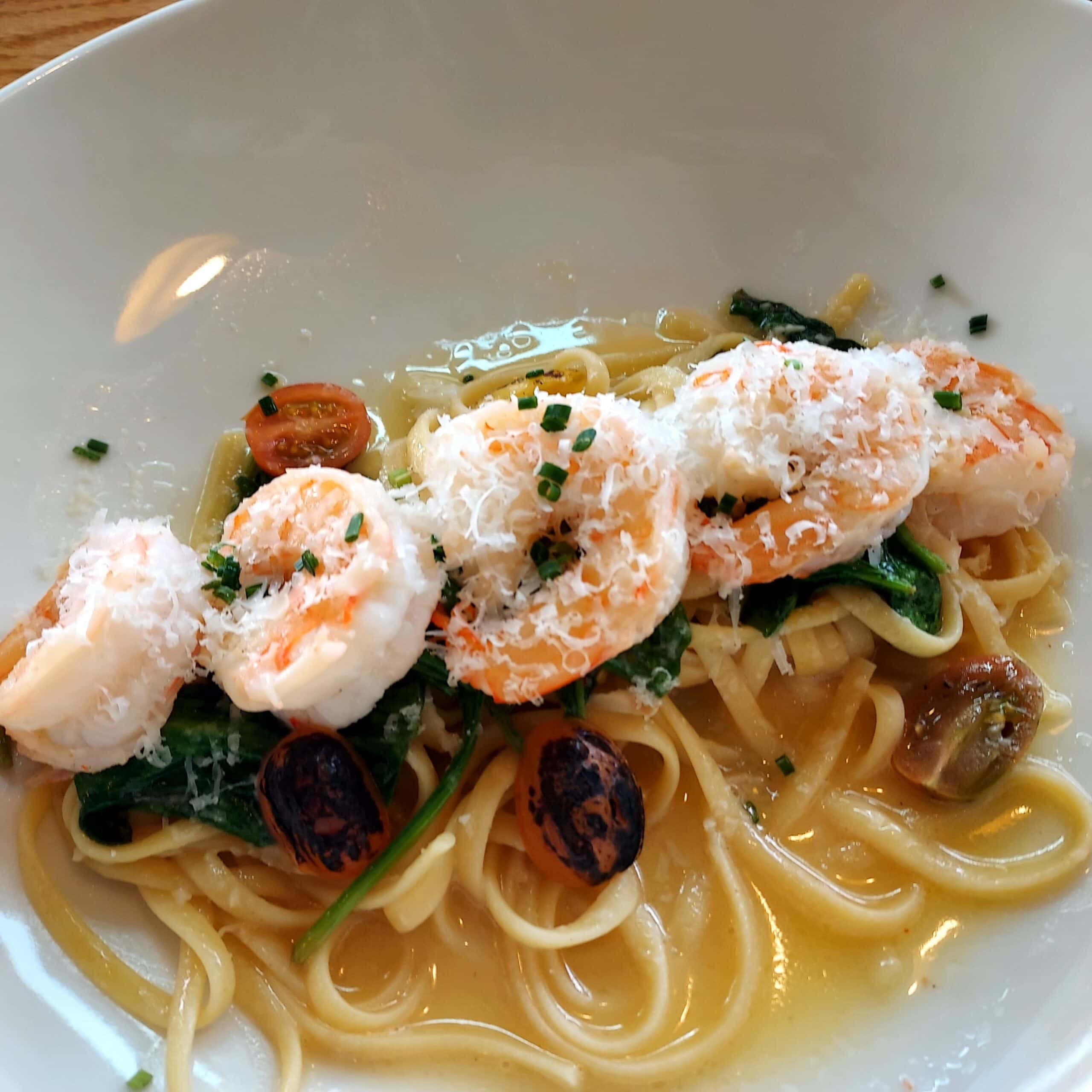 The Finch shrimp scampi