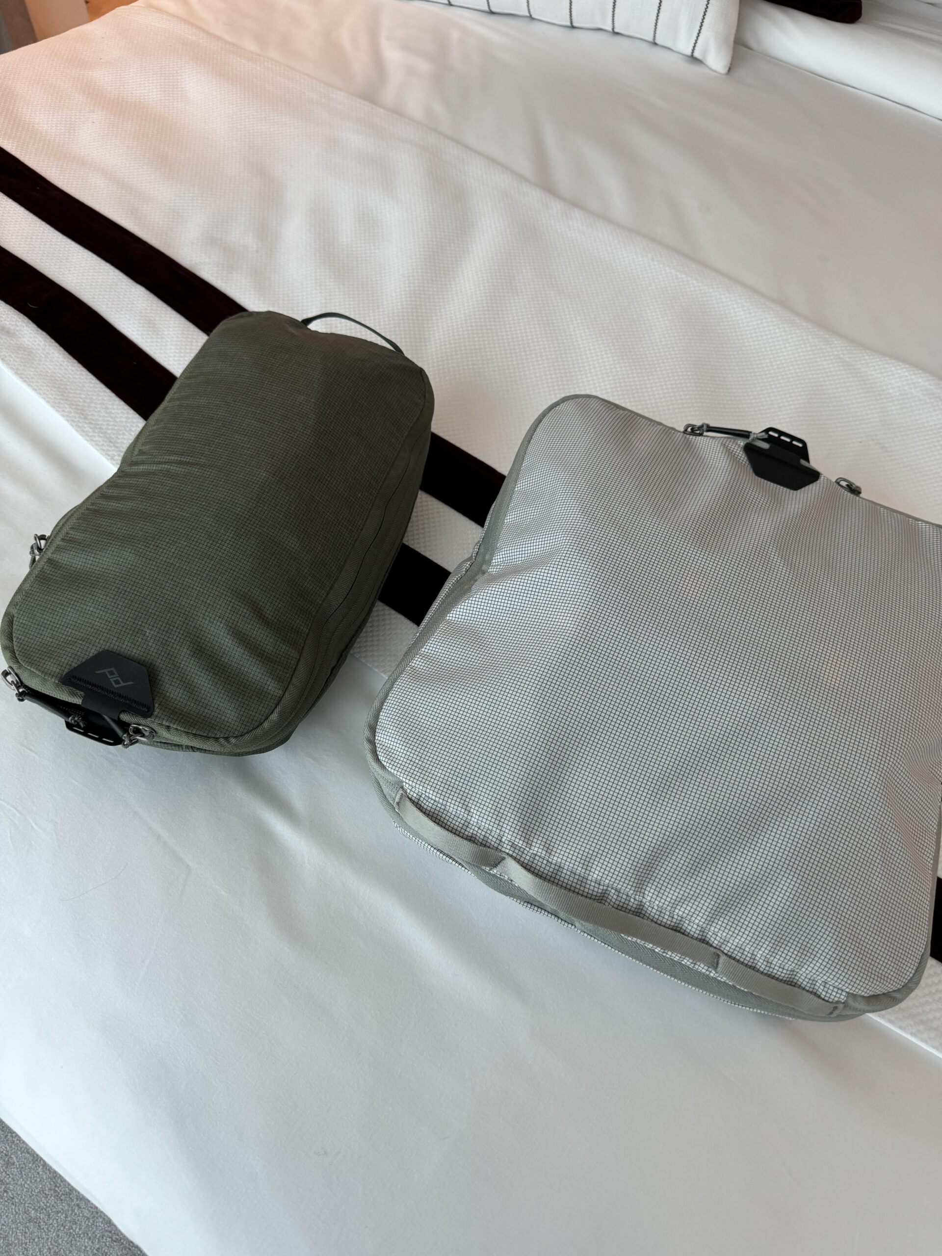 two packing cubes in different sizes