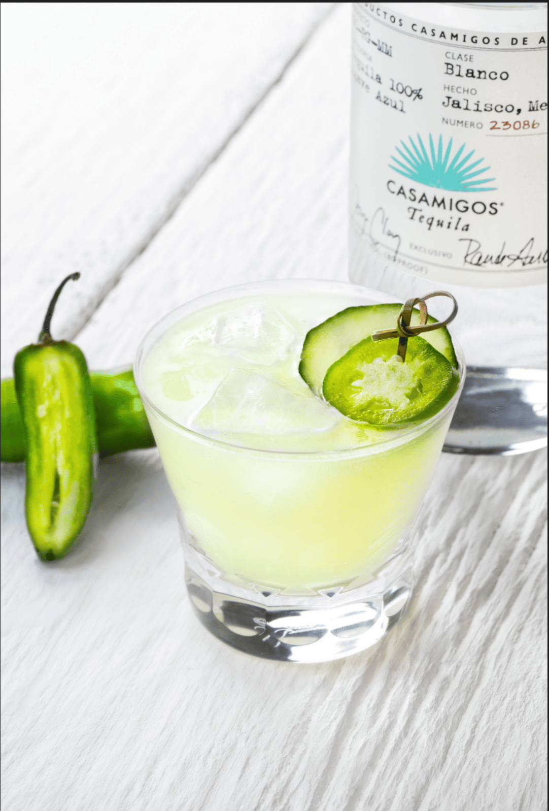 Spicy Cucumber Jalapeño Margarita