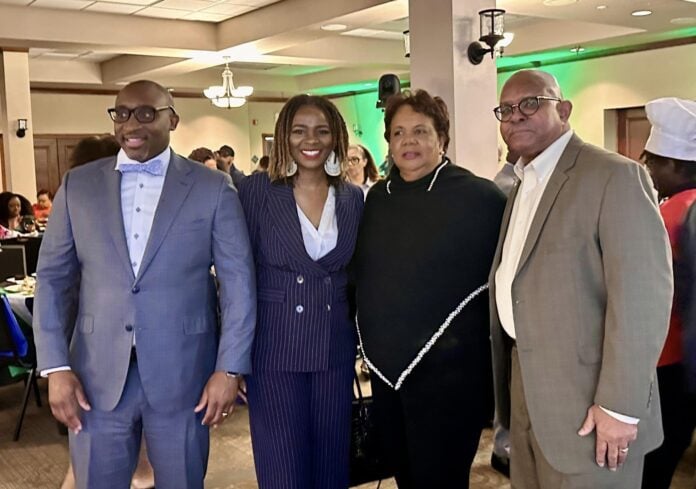 Two Black men with two black women