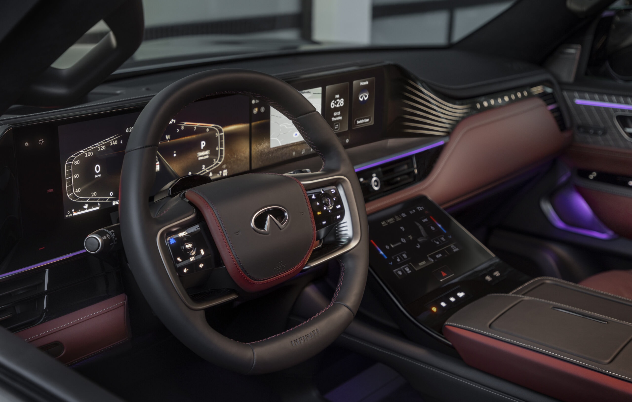 Interior of 2025 Infiniti QX80