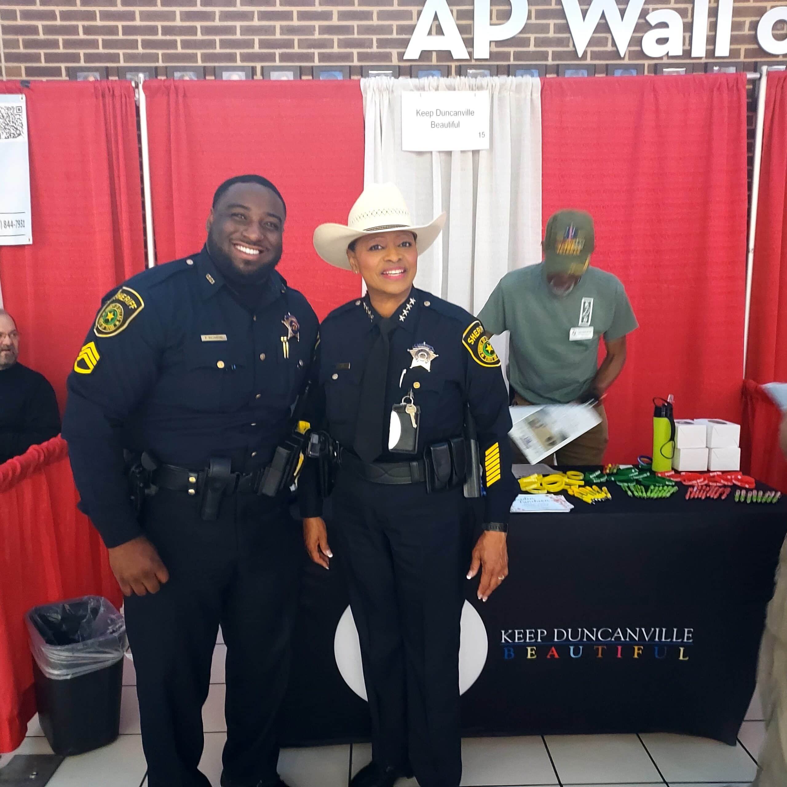 Sheriff and deputy at Flavor event