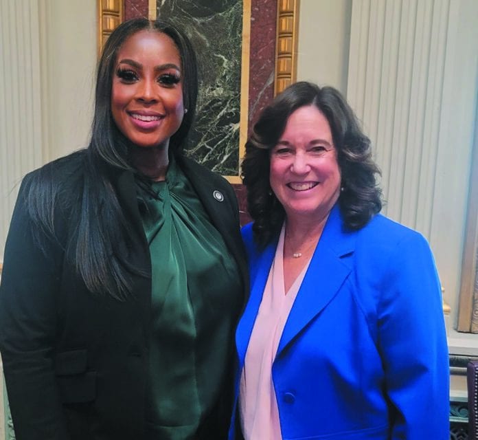 Glenn Heights Mayor Sonja A. Brown and US Deputy Secretary of Education Cindy Marten