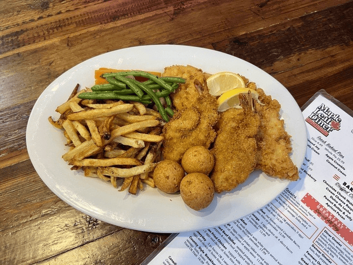 Maple Leaf seafood platter