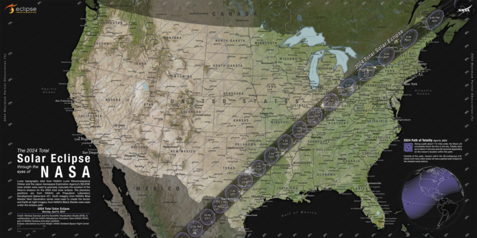 2024 total solar eclipse map