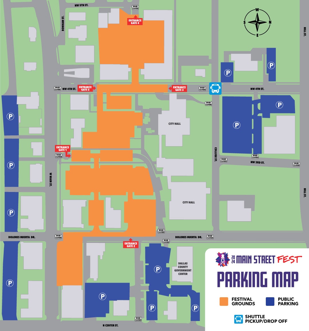 2024 Main Fest parking map