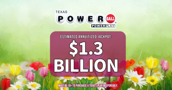 powerball graphic with flowers